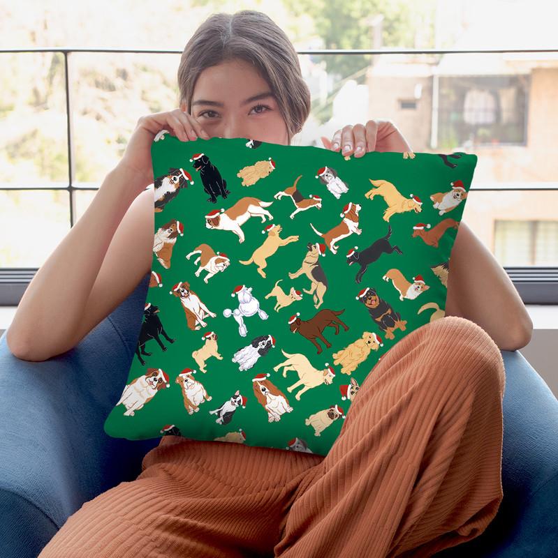 Dog Pattern 3 Throw Pillow By Tomoyo Pitcher - All About Vibe