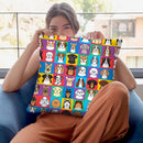 Dog Pattern 4 Throw Pillow By Tomoyo Pitcher - All About Vibe