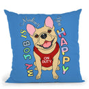 French Bulldog Graphic Style Throw Pillow By Tomoyo Pitcher - All About Vibe