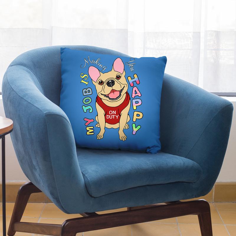 French Bulldog Graphic Style Throw Pillow By Tomoyo Pitcher - All About Vibe