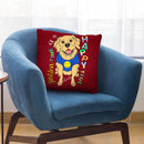 Golden Retriever Graphic Style Throw Pillow By Tomoyo Pitcher - All About Vibe