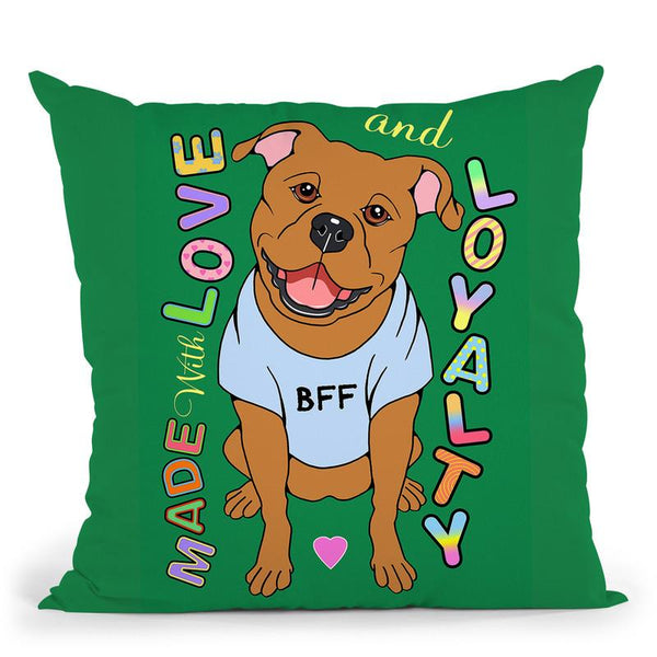 Pitbull Graphic Style Throw Pillow By Tomoyo Pitcher - All About Vibe