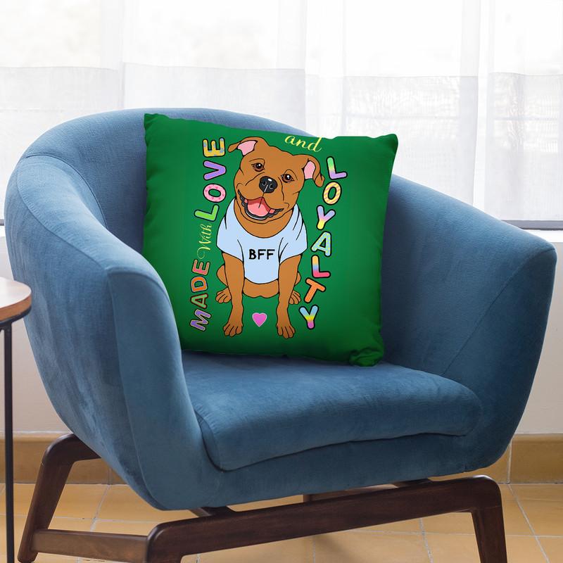 Pitbull Graphic Style Throw Pillow By Tomoyo Pitcher - All About Vibe
