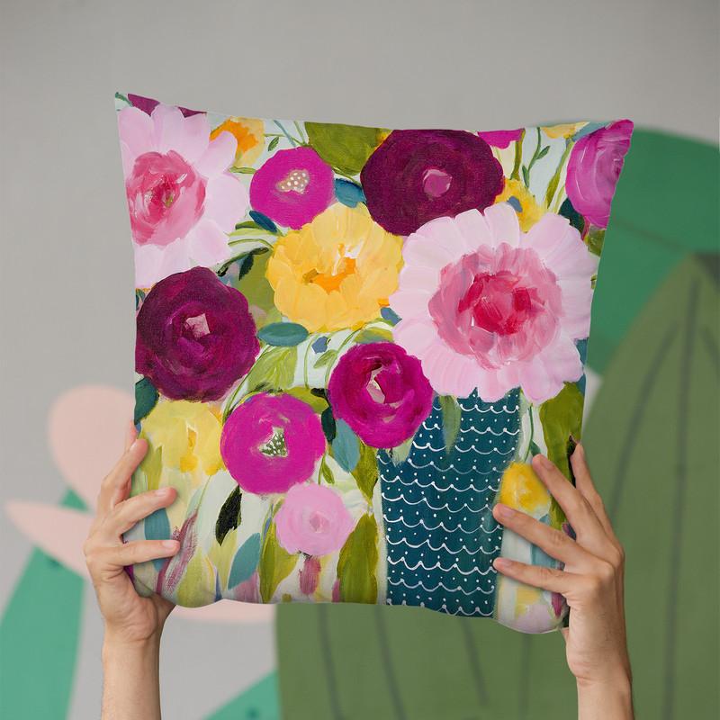 Sweet Nora Throw Pillow By Carrie Schmitt - All About Vibe