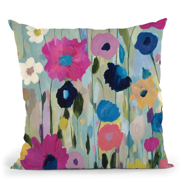 Wild Flowers Throw Pillow By Carrie Schmitt - All About Vibe