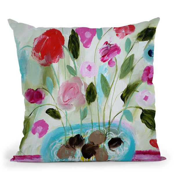 Winter Blooms Ii Throw Pillow By Carrie Schmitt - All About Vibe