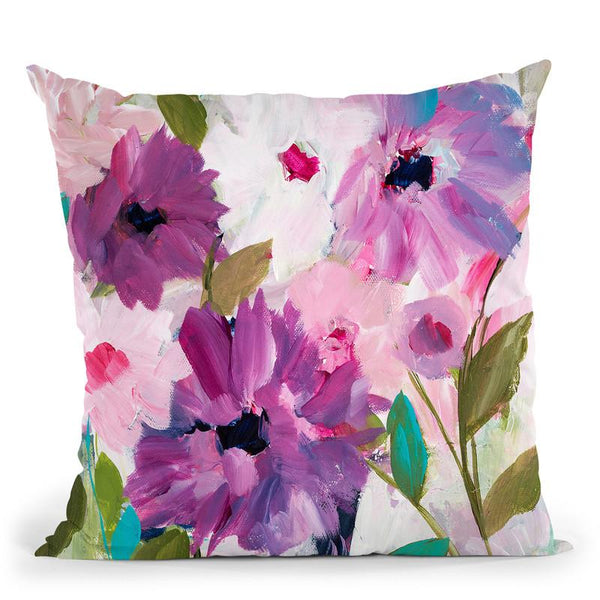 Blossoming Throw Pillow By Carrie Schmitt - All About Vibe
