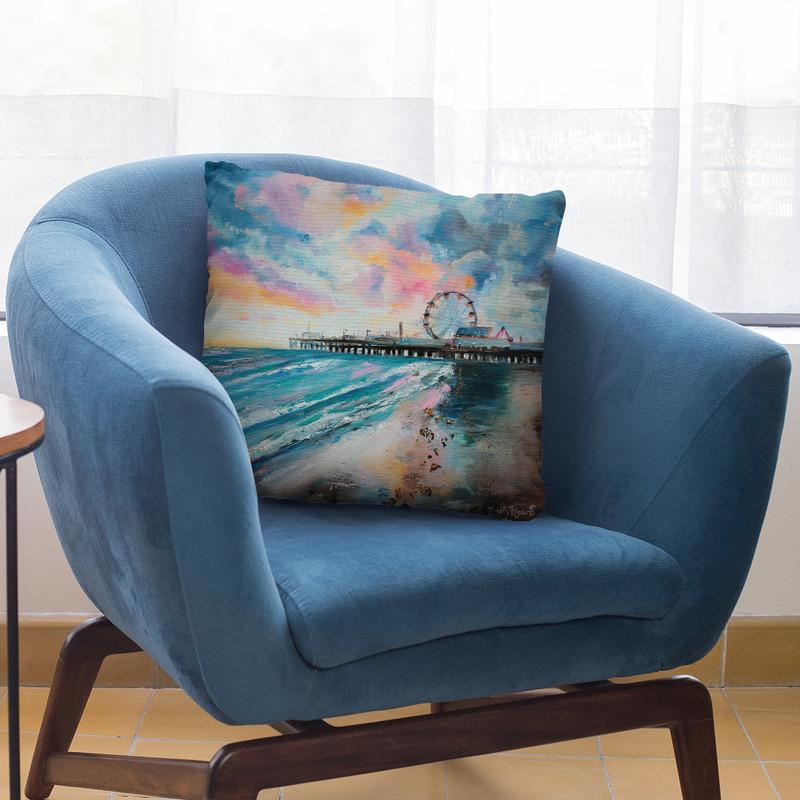 Candy Floss Throw Pillow By Emily Heard - All About Vibe