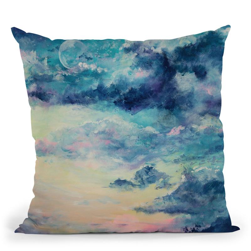 Lunar Throw Pillow By Emily Heard - All About Vibe