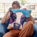 Mrs Cow Throw Pillow By Emily Heard - All About Vibe