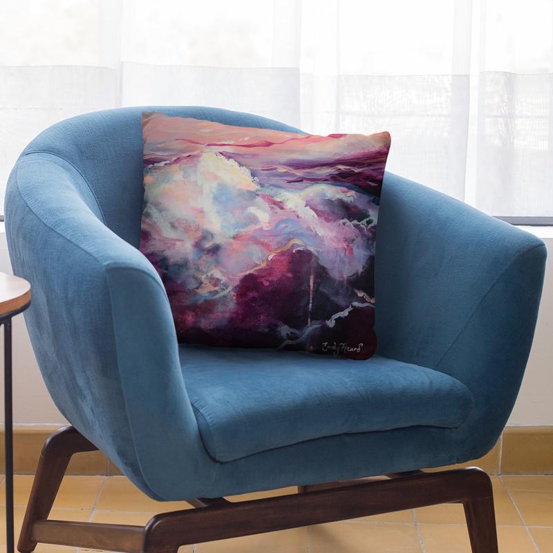 Resonance Throw Pillow By Emily Heard - All About Vibe
