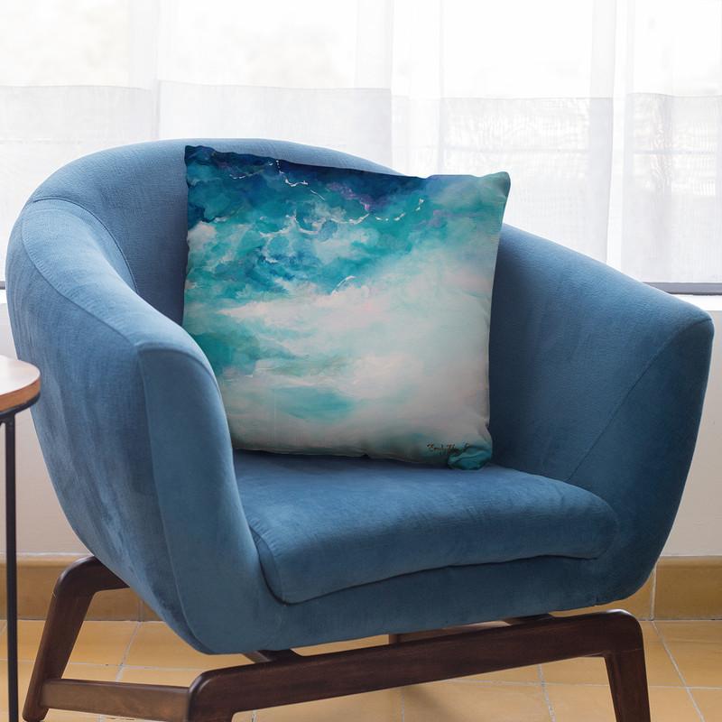 Submerge Throw Pillow By Emily Heard - All About Vibe