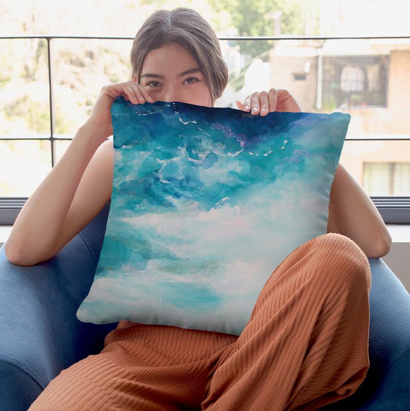 Submerge Throw Pillow By Emily Heard - All About Vibe