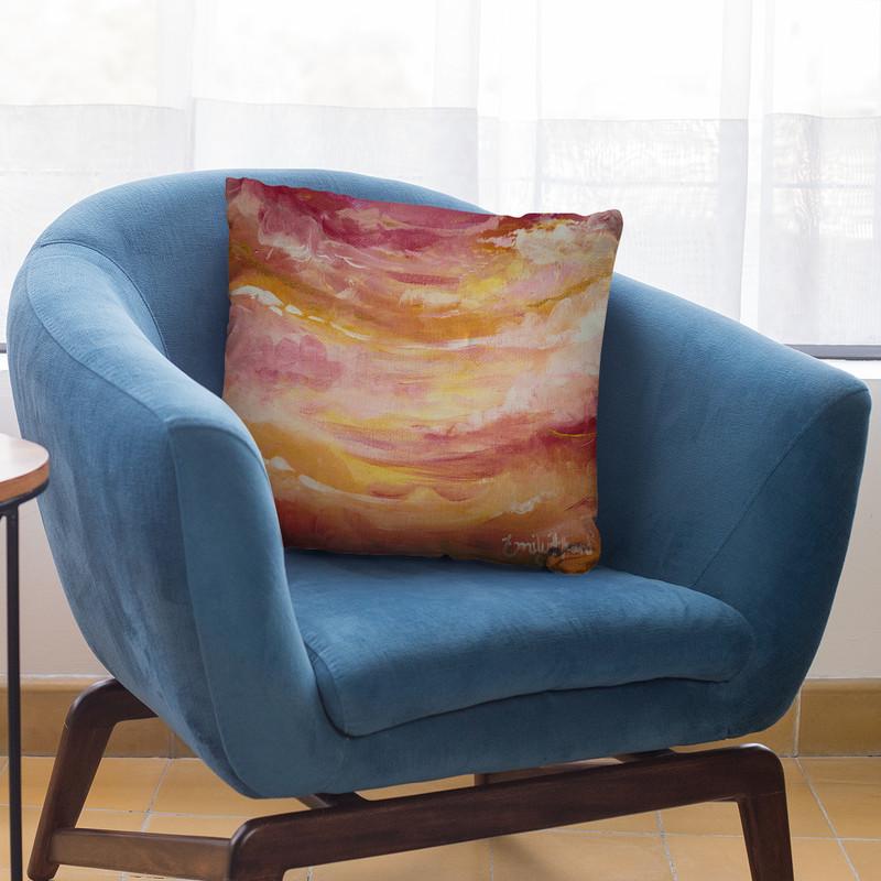 Sun Drenched Throw Pillow By Emily Heard - All About Vibe