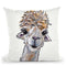 Alpaca Angel Throw Pillow By Hippie Hound Studios - All About Vibe