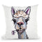 Alpaca Diesel Throw Pillow By Hippie Hound Studios - All About Vibe