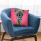 Alpaca Jose Pink Throw Pillow By Hippie Hound Studios - All About Vibe