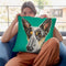 Australian Cattle Dog Throw Pillow By Hippie Hound Studios - All About Vibe