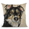 Australianepherd Sophie Throw Pillow By Hippie Hound Studios - All About Vibe