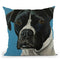 Boxer Black Boxer Throw Pillow By Hippie Hound Studios - All About Vibe