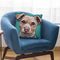 Brazilian Terrier 1 Throw Pillow By Hippie Hound Studios - All About Vibe