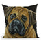 Bull Mastiff Throw Pillow By Hippie Hound Studios - All About Vibe