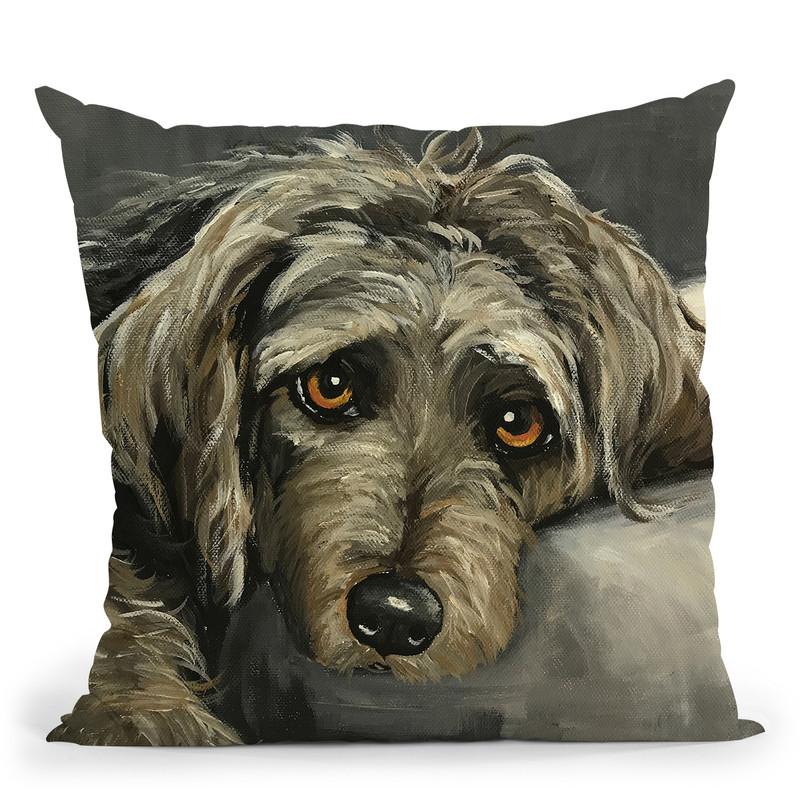 Cairn Terrier Throw Pillow By Hippie Hound Studios - All About Vibe