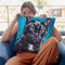 Cat Black Cat Expressive Throw Pillow By Hippie Hound Studios - All About Vibe