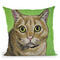Cat Tabby Wrigley Throw Pillow By Hippie Hound Studios - All About Vibe