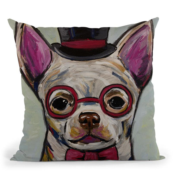 Chihuahua Glasses New Throw Pillow By Hippie Hound Studios - All About Vibe