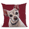 Chihuahua On Red 1 Throw Pillow By Hippie Hound Studios - All About Vibe