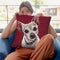 Chihuahua On Red 1 Throw Pillow By Hippie Hound Studios - All About Vibe
