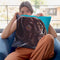 Chocolate Lab In Car Throw Pillow By Hippie Hound Studios - All About Vibe