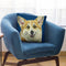 Corgi On Blue Throw Pillow By Hippie Hound Studios - All About Vibe