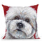 Cotton De Tulear Throw Pillow By Hippie Hound Studios - All About Vibe