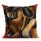 Dachshund Expressive Throw Pillow By Hippie Hound Studios - All About Vibe