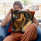 Dachshund Expressive Throw Pillow By Hippie Hound Studios - All About Vibe