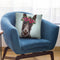 Donkey Rufus 1 Pink Flowers Throw Pillow By Hippie Hound Studios - All About Vibe