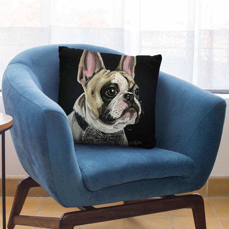 French Bulldog Spock 1 Throw Pillow By Hippie Hound Studios - All About Vibe