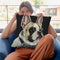 French Bulldog Spock 1 Throw Pillow By Hippie Hound Studios - All About Vibe