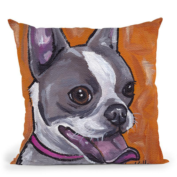 Frenchie Throw Pillow By Hippie Hound Studios - All About Vibe
