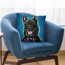 Germanerpherd Black German Bow Tie Throw Pillow By Hippie Hound Studios - All About Vibe