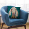 Goat On Teal Throw Pillow By Hippie Hound Studios - All About Vibe