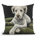 Goldendoodle In Bed Throw Pillow By Hippie Hound Studios - All About Vibe