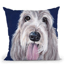 Grand Basset Grifon Vendeen Throw Pillow By Hippie Hound Studios - All About Vibe