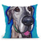 Great Dane Beau Throw Pillow By Hippie Hound Studios - All About Vibe
