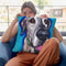 Great Dane Beau Throw Pillow By Hippie Hound Studios - All About Vibe