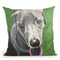 Great Dane Green Throw Pillow By Hippie Hound Studios - All About Vibe