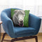 Great Dane Green Throw Pillow By Hippie Hound Studios - All About Vibe
