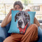 Great Dane Jake Throw Pillow By Hippie Hound Studios - All About Vibe